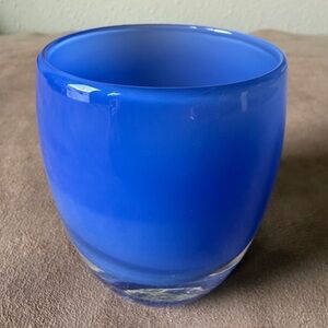 Glassybaby Blue Candle Holder